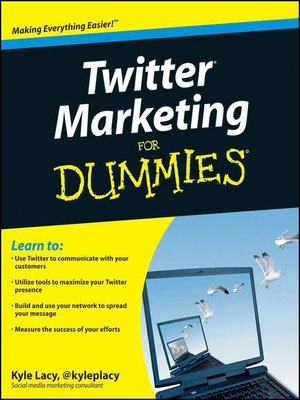 cover image of Twitter Marketing For Dummies